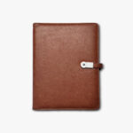 Hard Cover Pen drive Attached Notebook